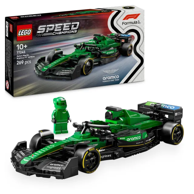 Lego Speed Champions Aston Martin Aramco F1® AMR24 racewagen 77245, foto 2