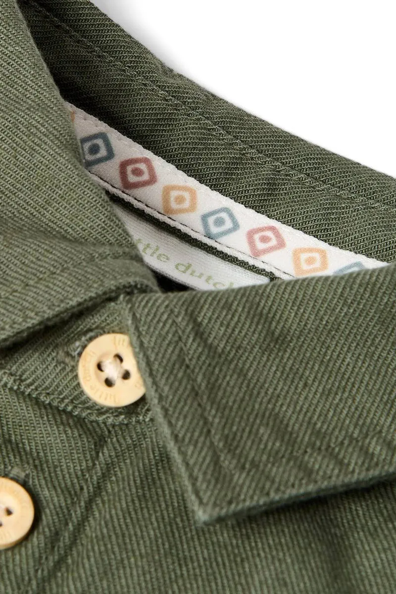 Little Dutch casual overhemd met backprint - groen, foto 8