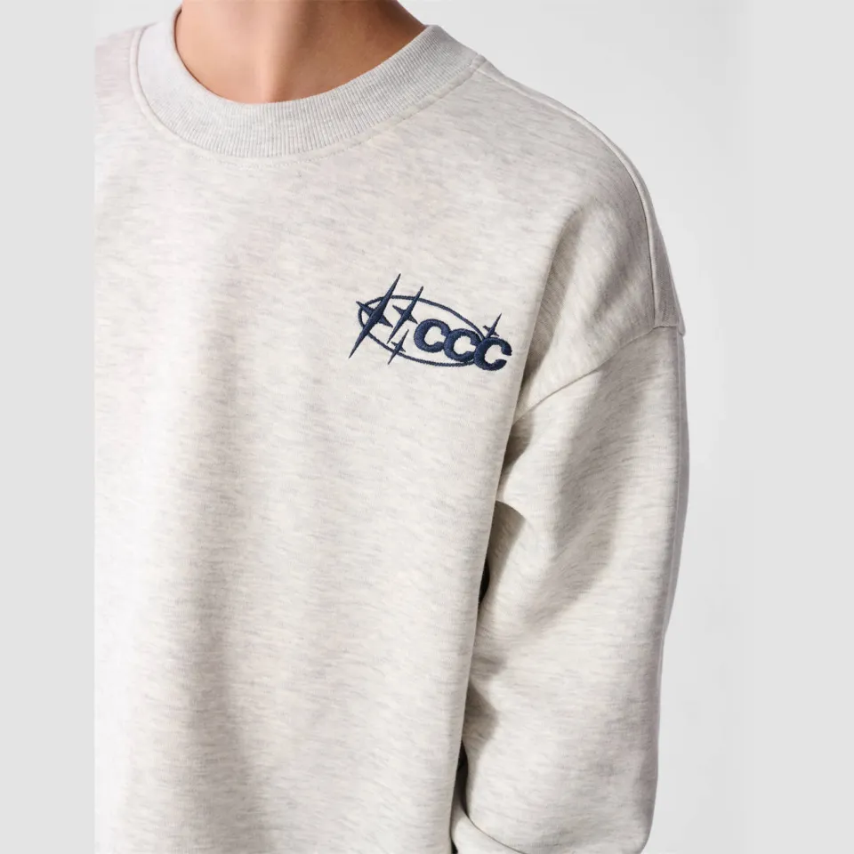 Shoeby sweater met backprint - lichtgrijs, foto 4