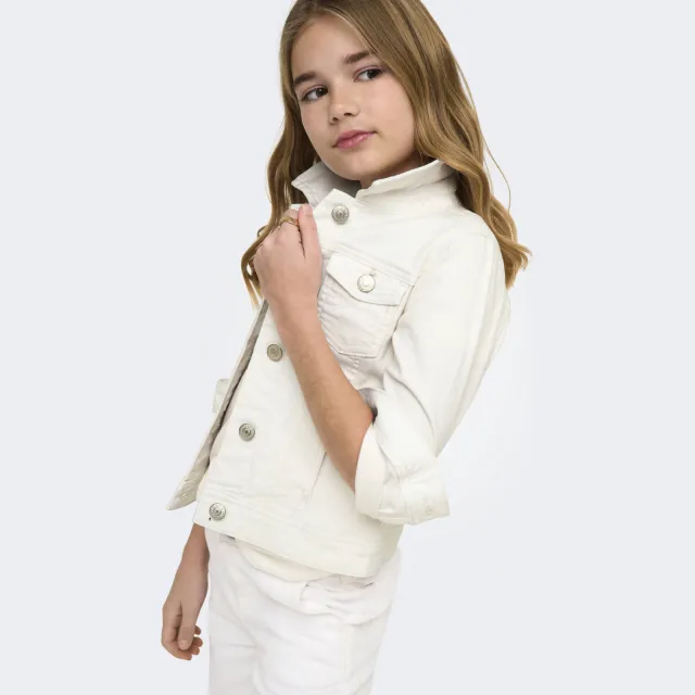 Only KOGSARA denim spijkerjas ecru
