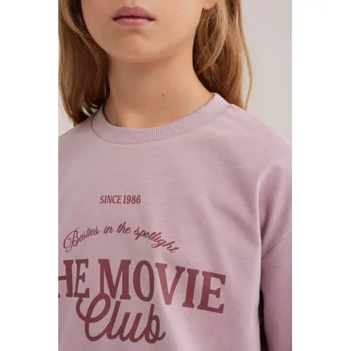 WE Fashion sweater met backprint - mauve, foto 5