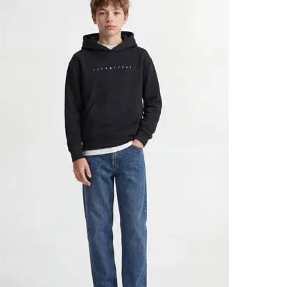 Jack & Jones JUNIOR hoodie JJESTAR met logo zwart, foto 4