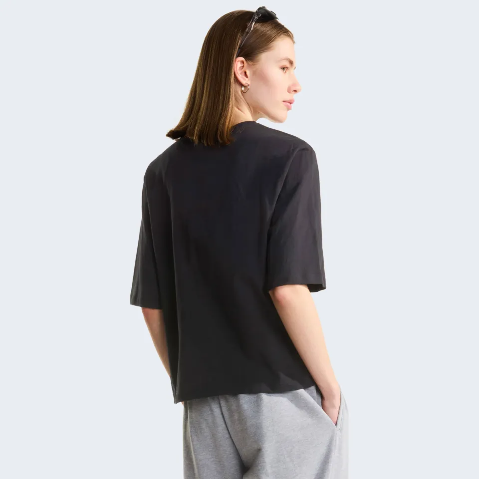 The North Face Essential Simple Dome Boxy T-shirt zwart, foto 4
