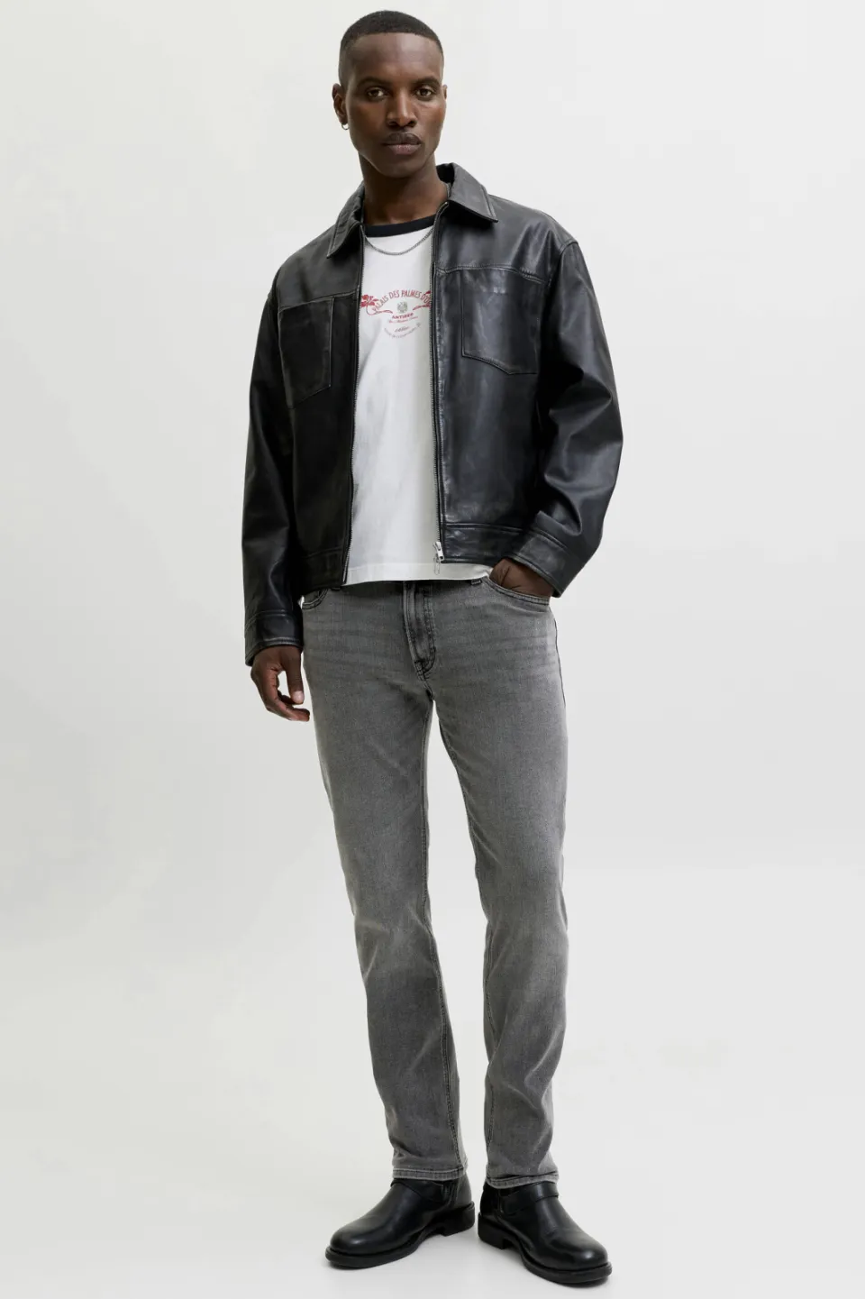 Jack & Jones JEANS INTELLIGENCE regular fit jeans - 224 black denim