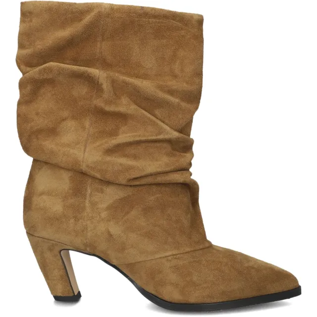 Via Vai Dames Enkellaarsjes Elisa Palmer - Camel