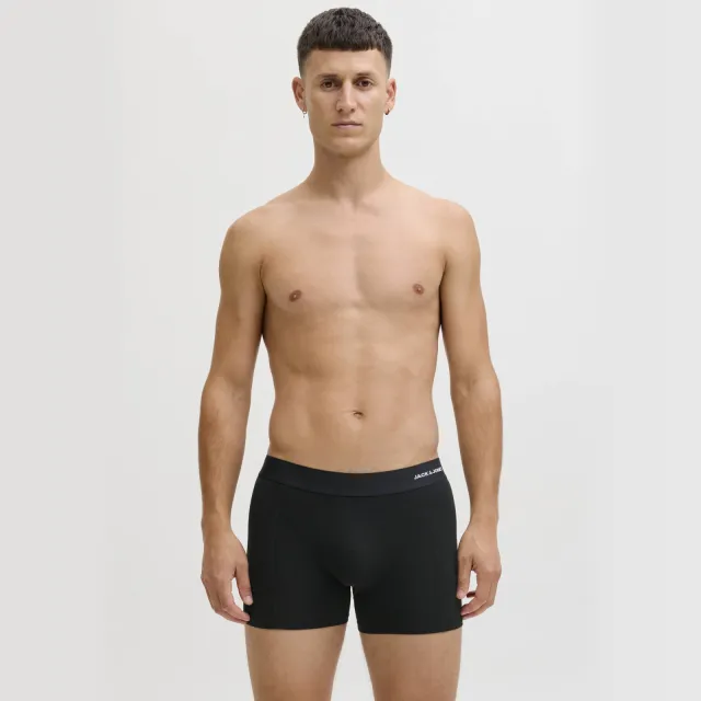 Jack & Jones boxershort JACBASIC met bamboe (set van 3) Zwart