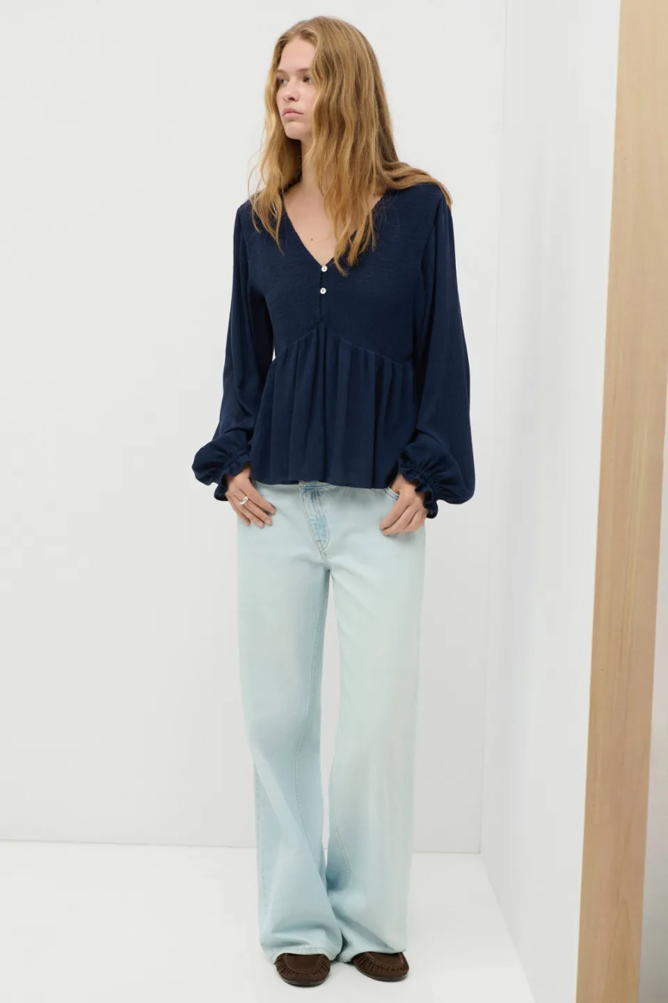 Mango Teen blousetop marineblauw