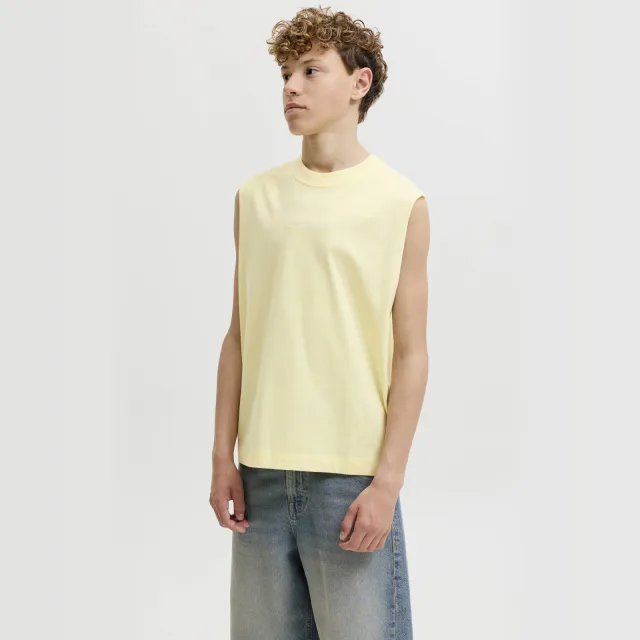 Jack & Jones tanktop lichtgeel, foto 4