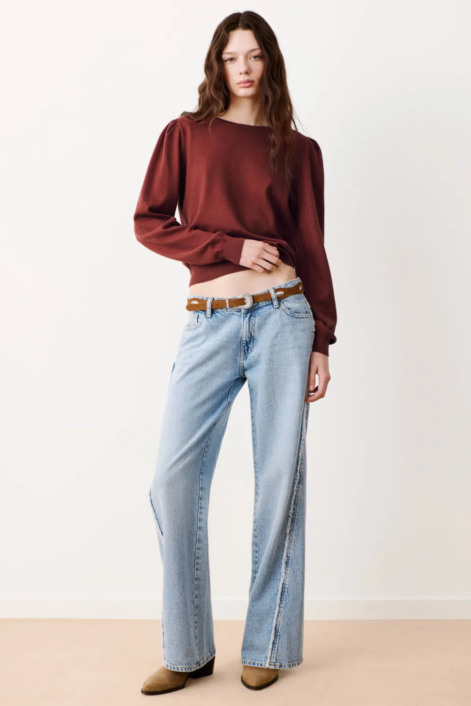Mango TEEN sweater - roodbruin