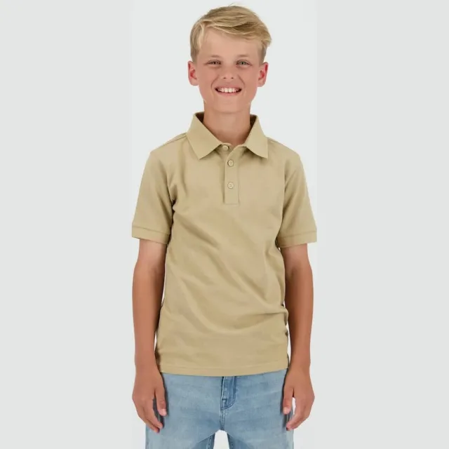 Raizzed pique polo zand