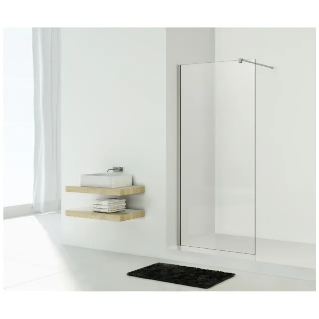 Sanimar Inloopdouche Sanimar Wet Room Helder Glas 90 x 200 cm Chroom 10 mm