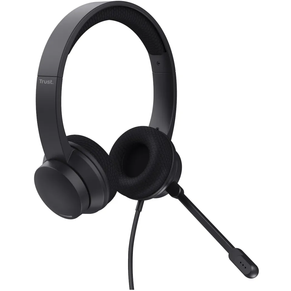 Trust HS-260 USB-ENC headset zwart, foto 2