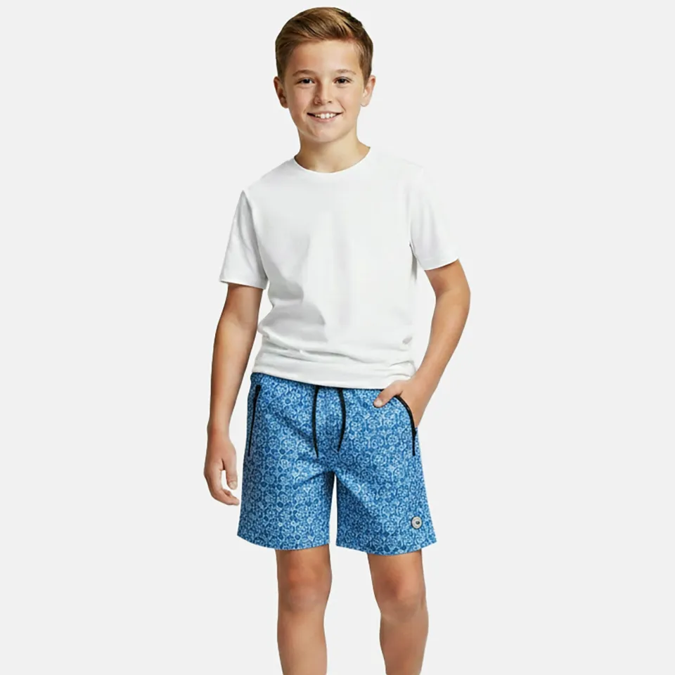 Cars zwemshort met all over print blauw