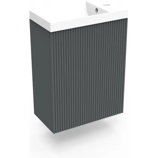 Arcqua Fonteinkast Cement Arcqua Ridge 40x55x28 cm Incl. Fontein Mat Wit Met Overloop