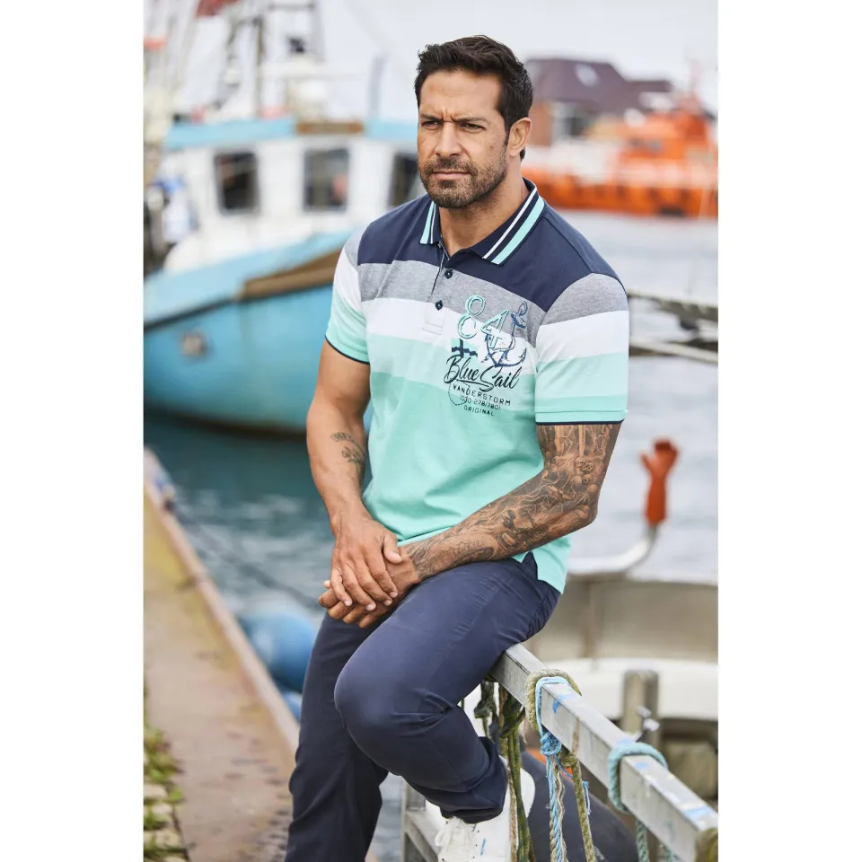 Jan Vanderstorm polo Plus Size SNORSE turquoise, foto 6