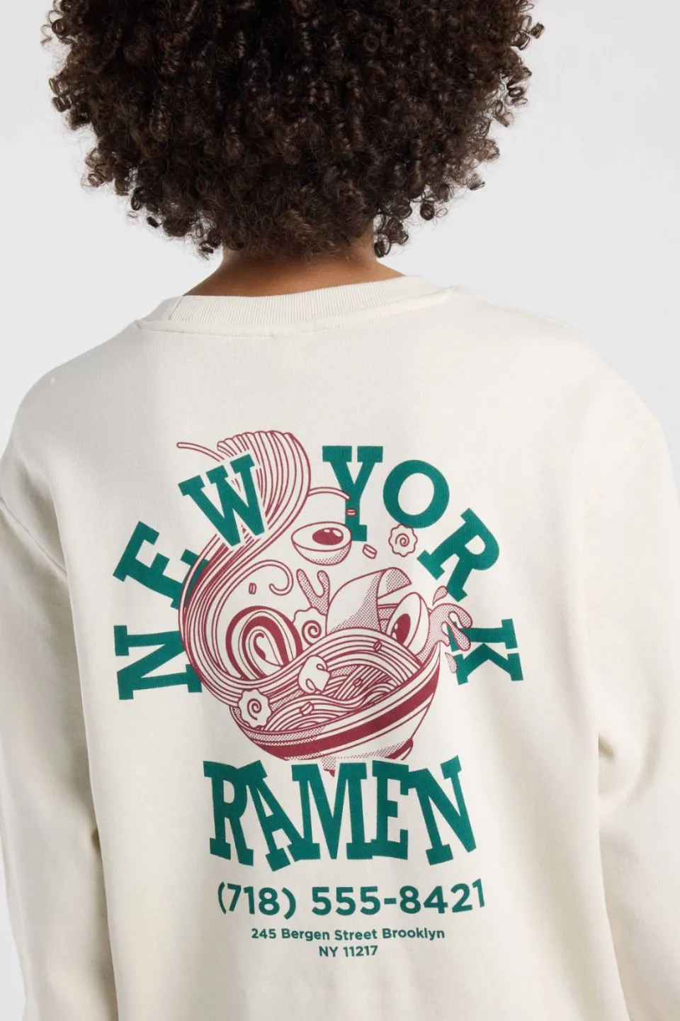America Today sweater met backprint - beige, foto 7