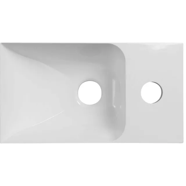 Sapho Fontein Sapho Piccolino 30,8x10x17cm Rechts Kraangat Wit