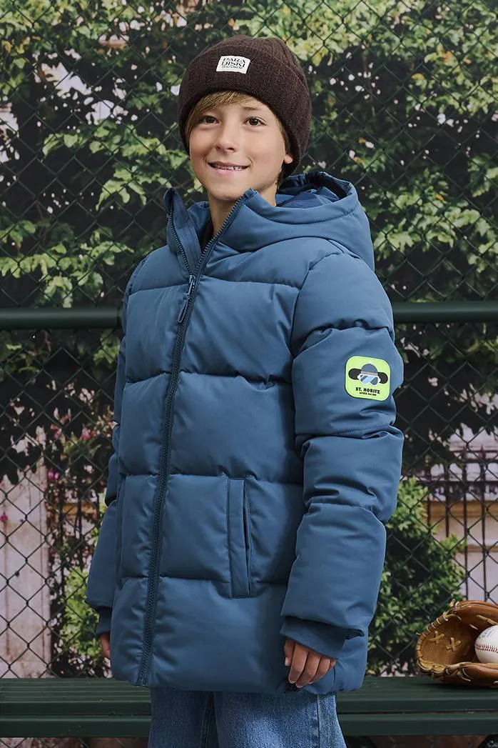 Z8 Chaz winterjas petrolblauw Petrol blauw