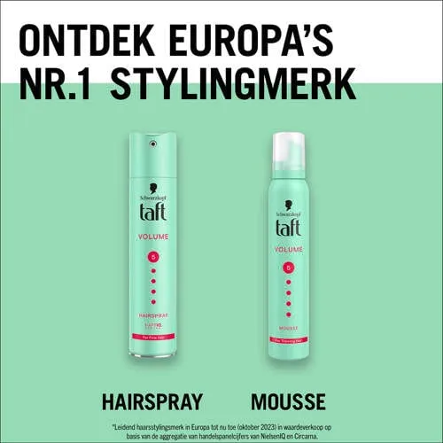 Schwarzkopf Taft Volume mega strong haarmousse 6 x 200 ml, foto 4