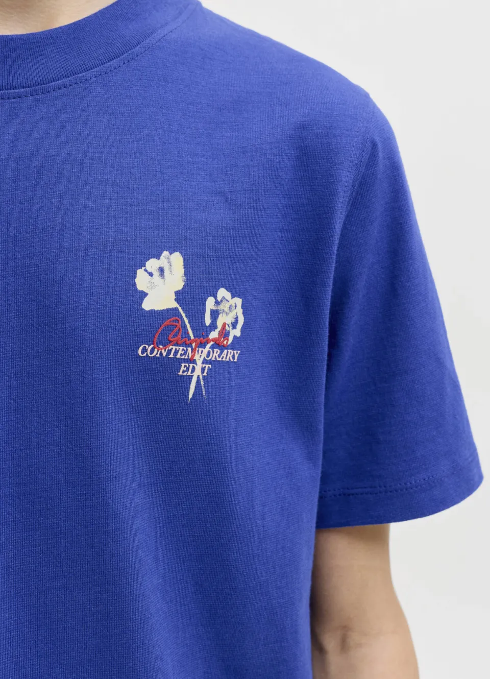 Jack & Jones T-shirt met backprint hardblauw, foto 5