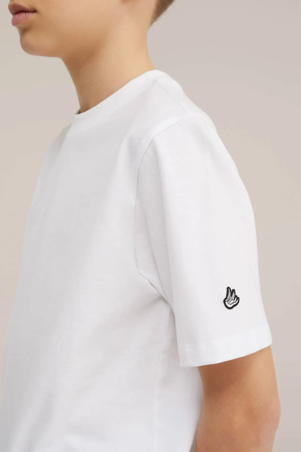 WE Fashion T-shirt wit set van 2, foto 4