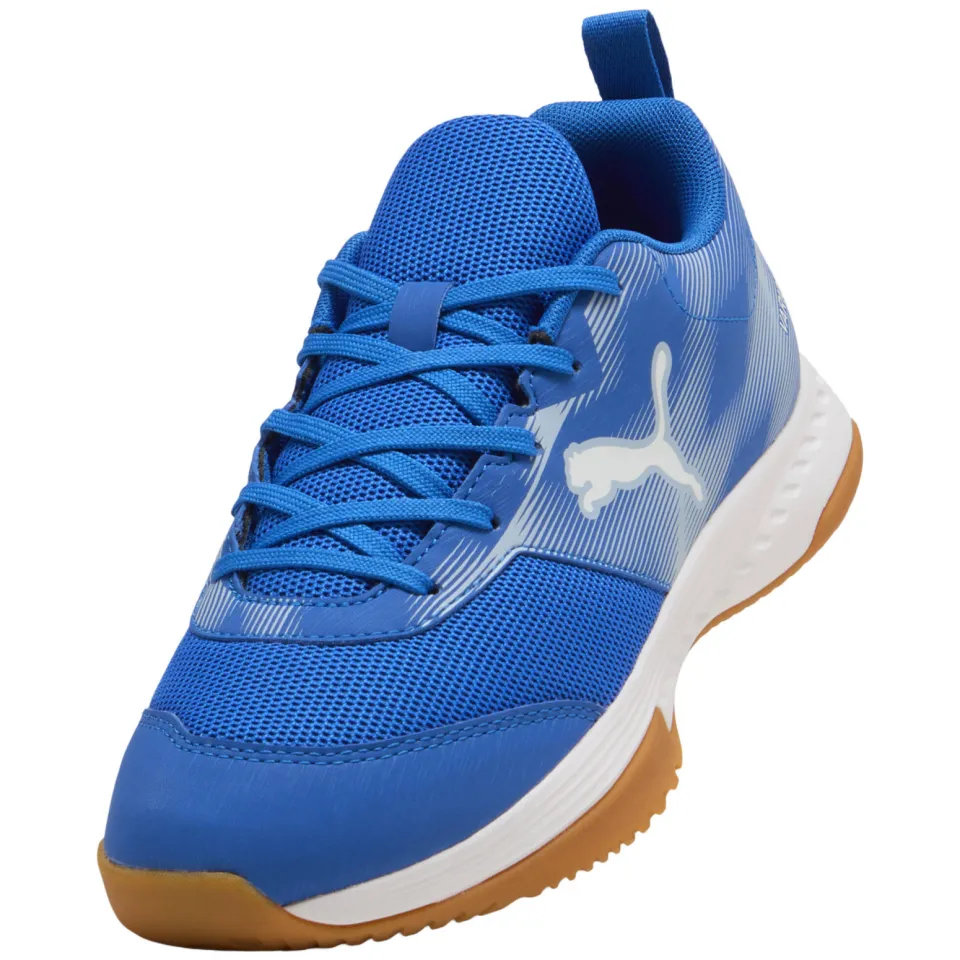 Puma Varion junior imitatieleren voetbalschoenen - kobaltblauw/wit, foto 4