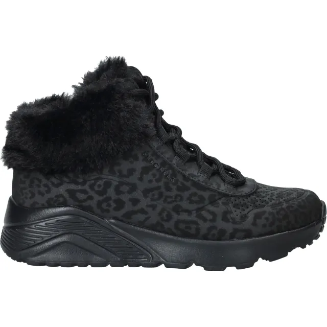 Skechers Uno Lite hoge sneaker zwart