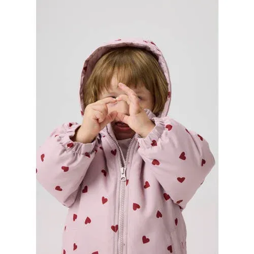 NAME IT MINI tussenjas met hartjes roze, foto 3