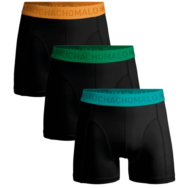 Muchachomalo Heren 3-pack Boxershorts Zwart