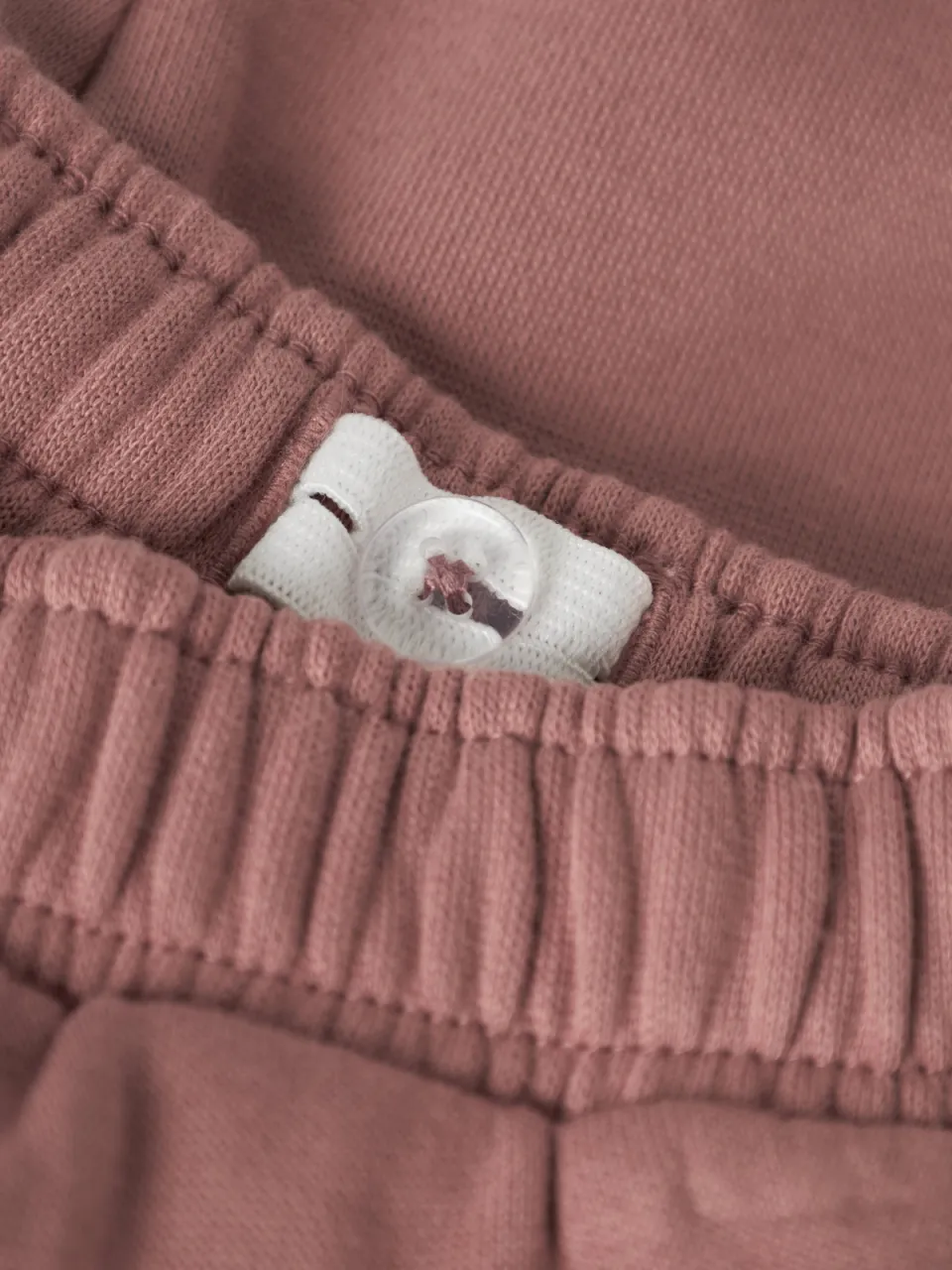 Lil' Atelier baby joggingbroek met ruches oudroze, foto 4