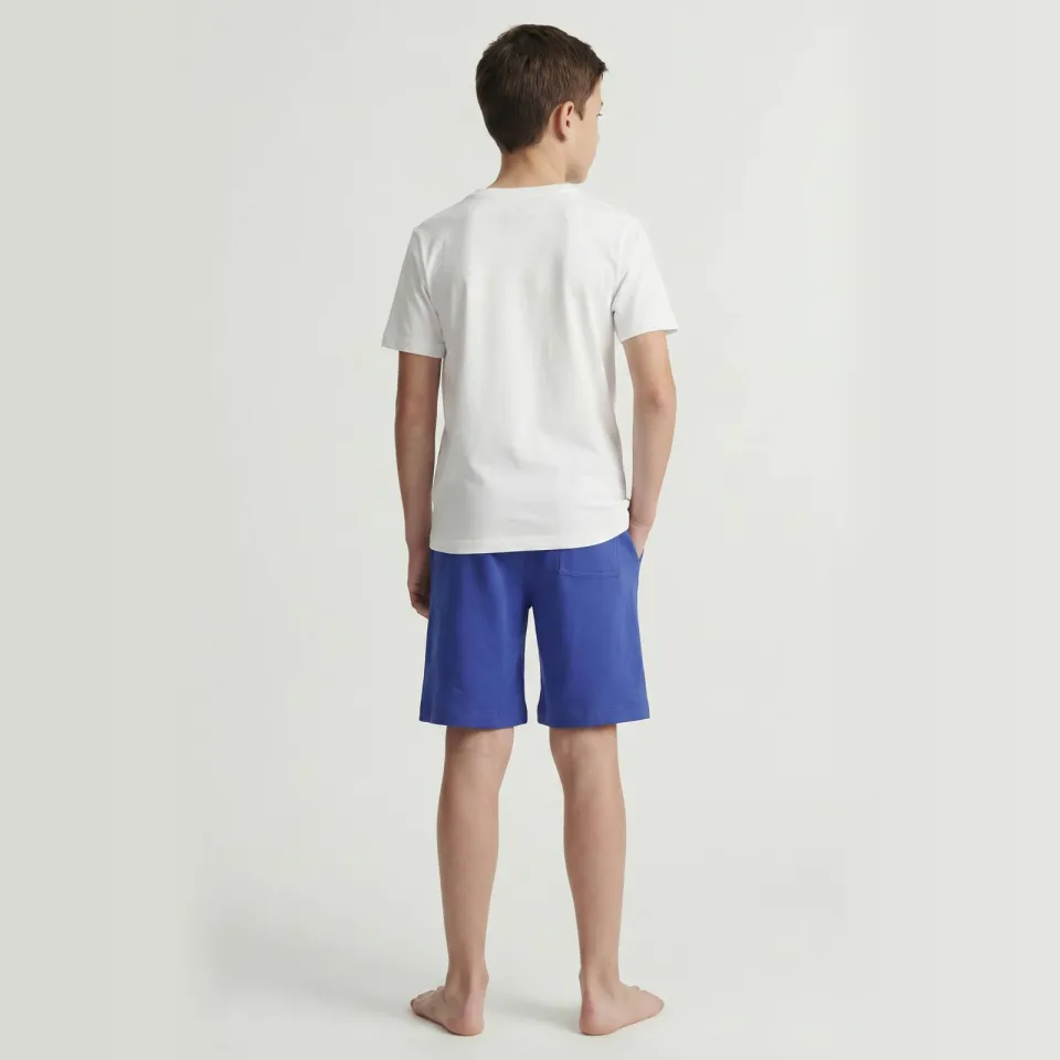 Jack & Jones sweatshort hardblauw, foto 4