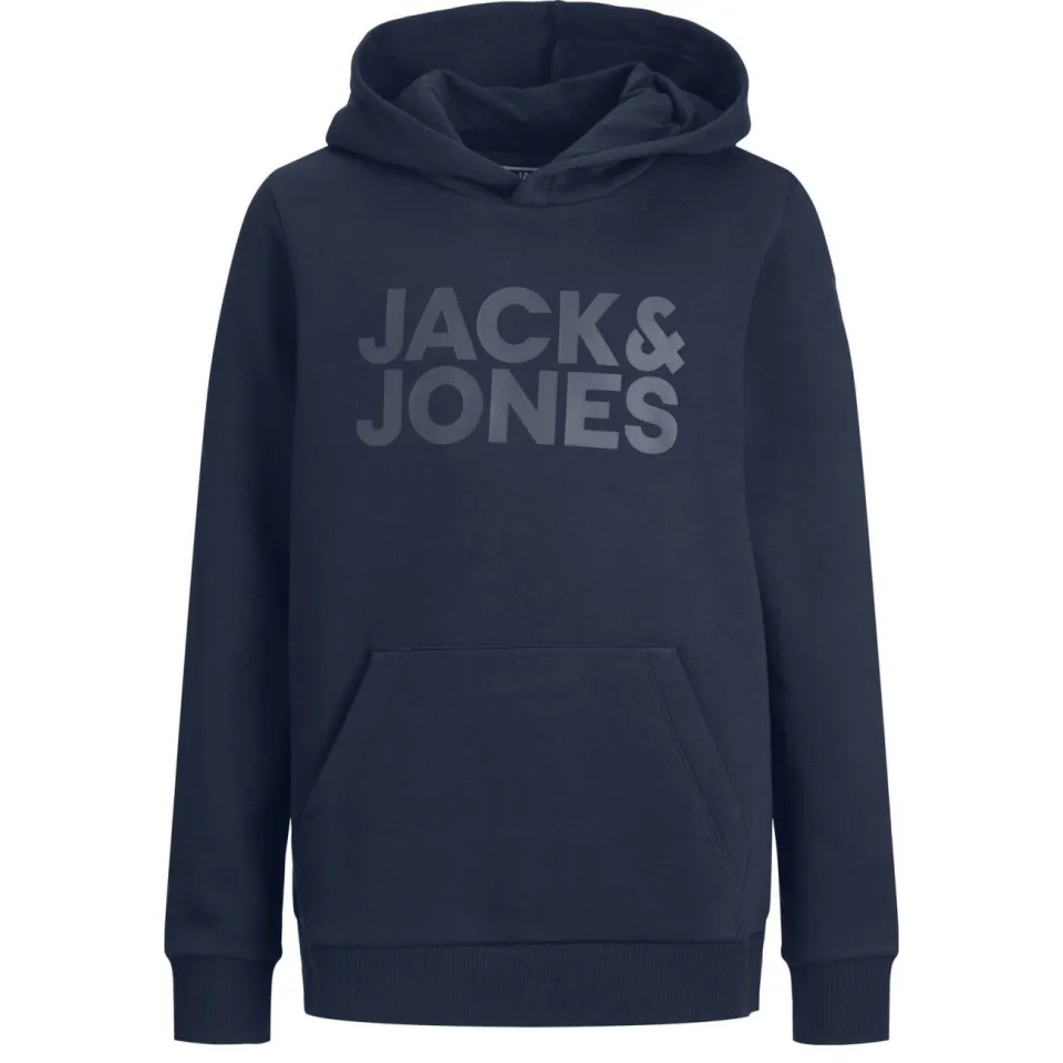 Jack & Jones JUNIOR hoodie JJECORP met tekst donkerblauw, foto 2