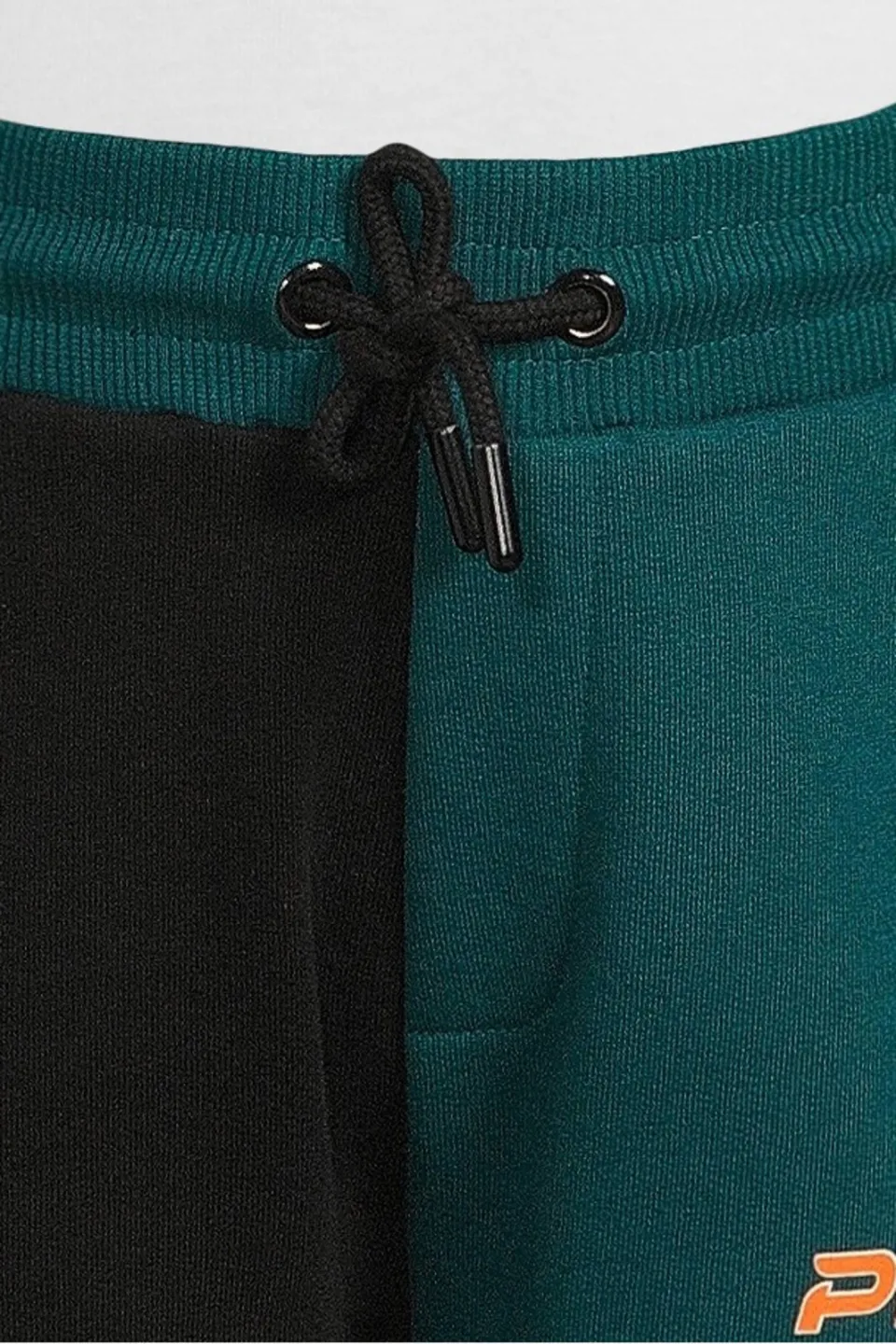 Orange Stars colourblock fleece joggingbroek Adam teal teal/zwart, foto 5