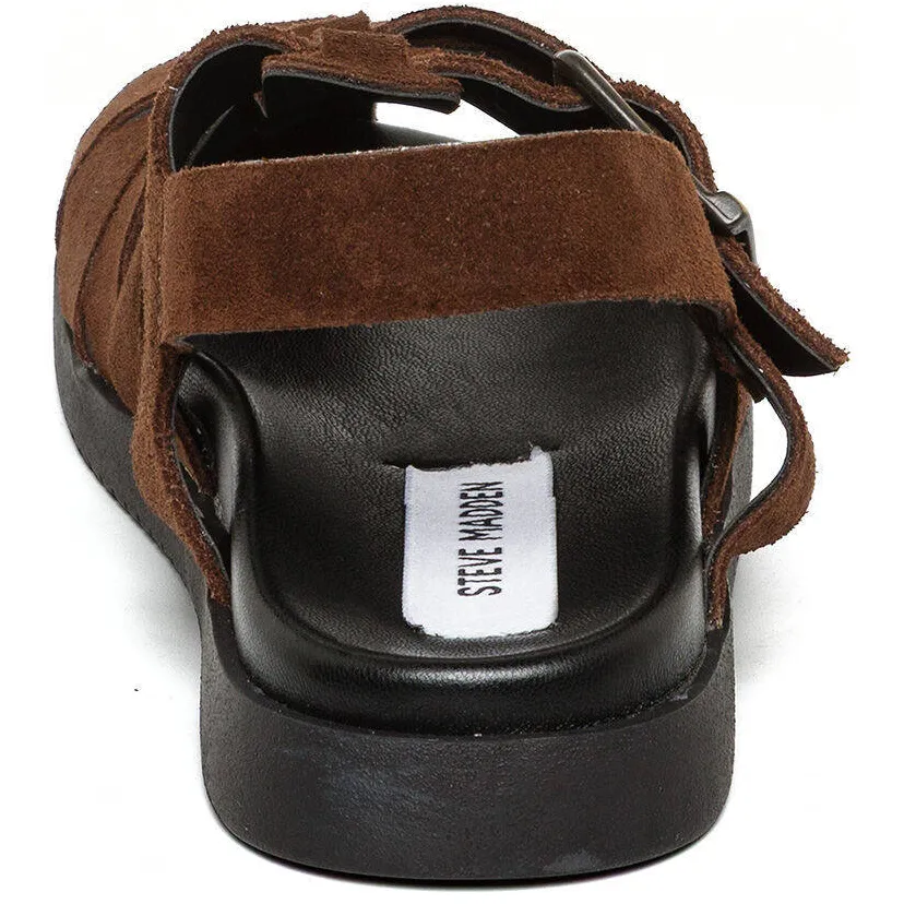 Steve Madden Jmamba suède sandalen donkerbruin, foto 2