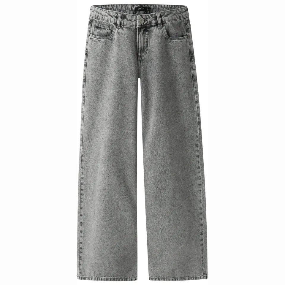LMTD NLFBIRM wide leg jeans - grijs, foto 2
