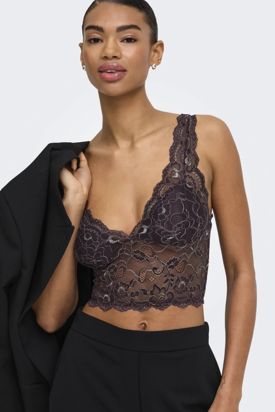 Only Chloe bralette donkerpaars, foto 6