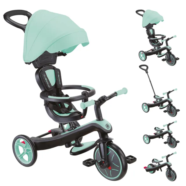 Globber New Trike Explorer driewieler 4 in 1 mint, foto 2