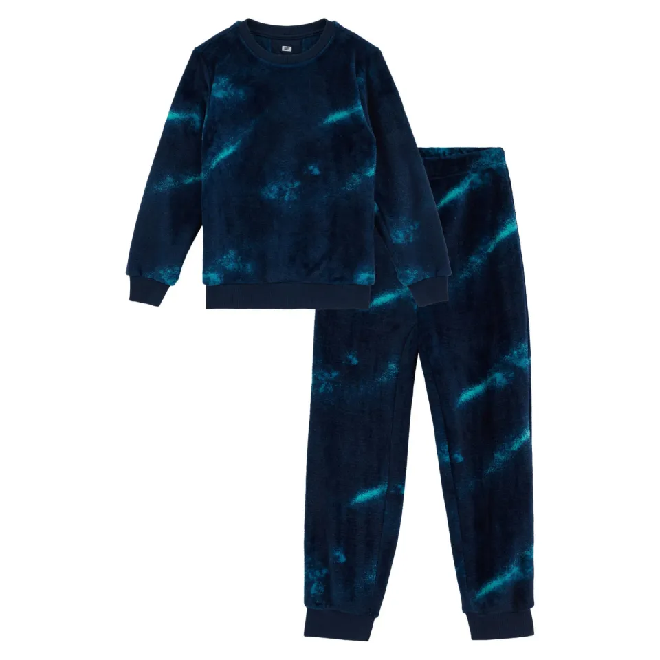WE Fashion tie-dye pyjama donkerblauw/blauw, foto 2