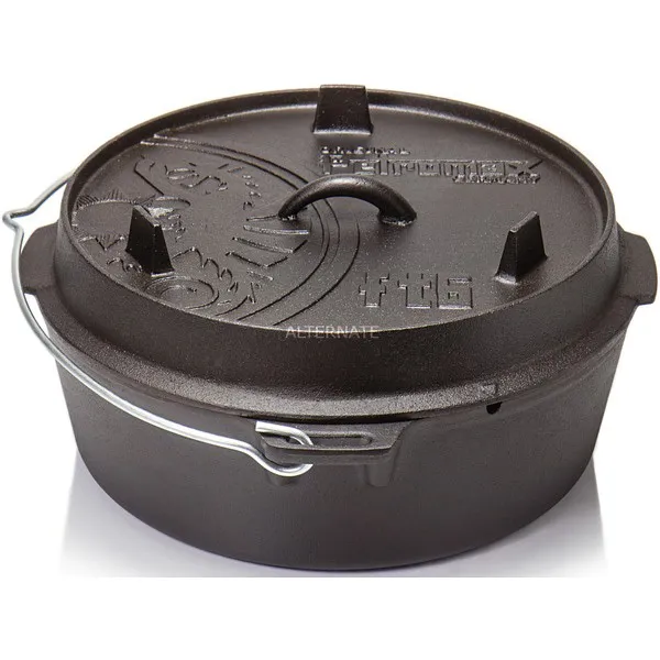 Petromax Dutch Oven ft6-t gietijzeren kookpan zwart, foto 2
