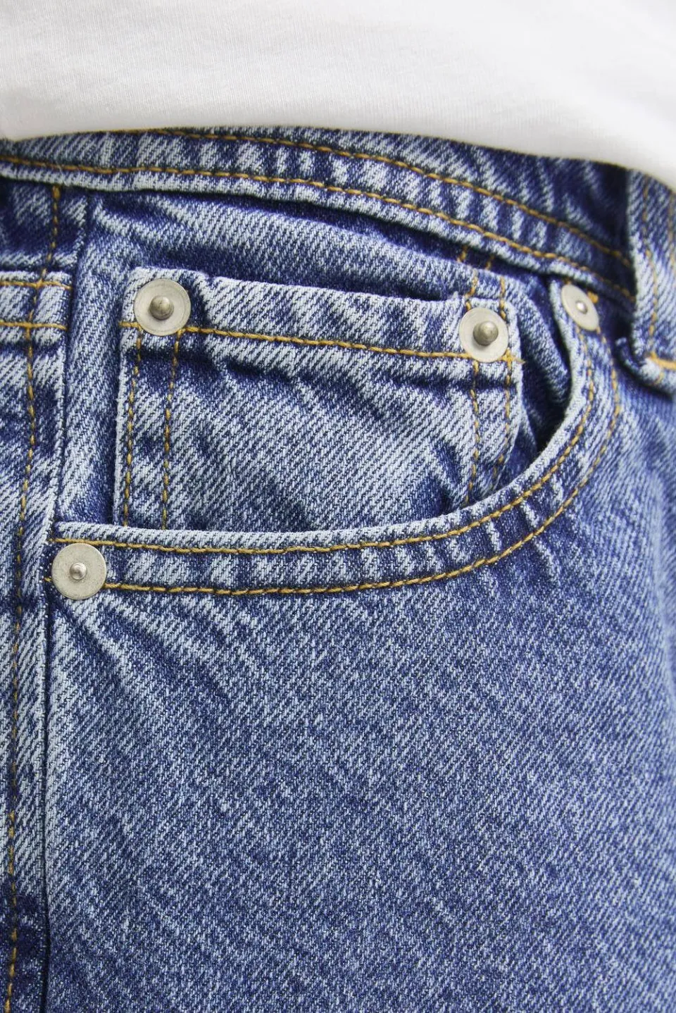 Jack & Jones JUNIOR high waist relaxed fit jeans medium blue denim, foto 6