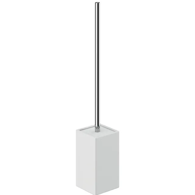 Sapho Toiletborstelhouder Sapho Verbena Vrijstaand 45.6x7.8 cm Wit Wit Chroom