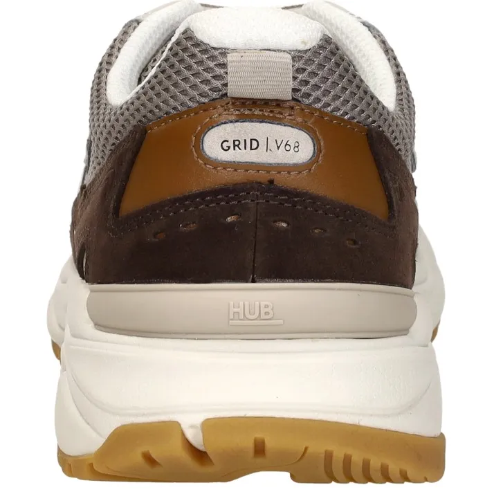 Hub Grid sneaker bruin, foto 8