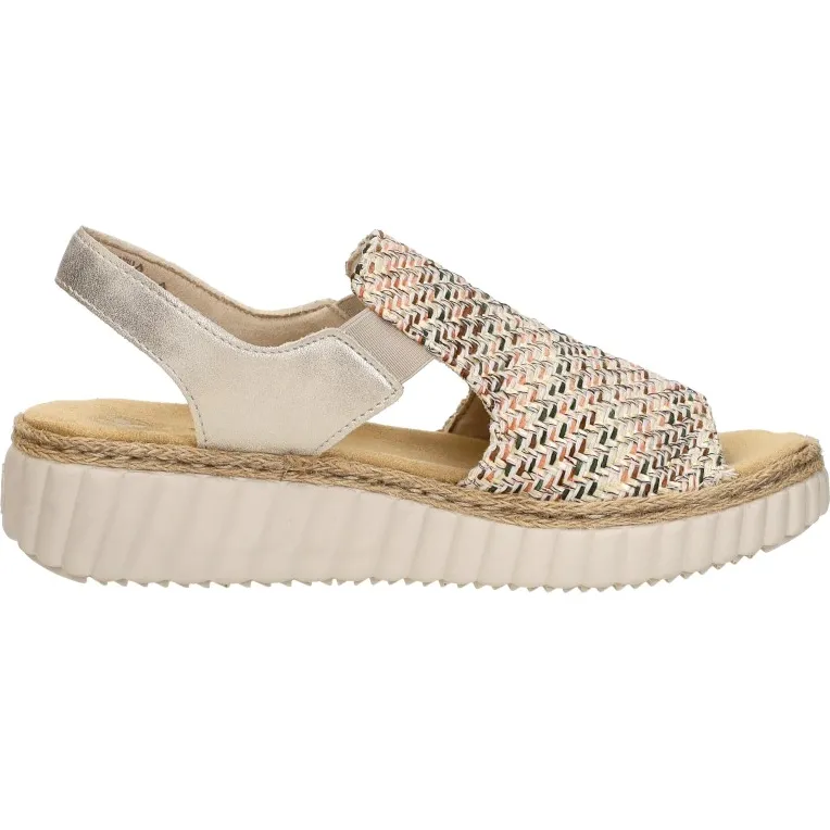Rieker 62741 sandaal beige