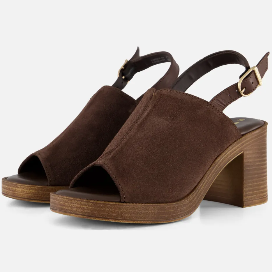 Tamaris sandalen met hak bruin, foto 2