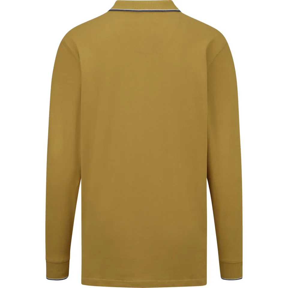 Babista regular fit polo Plus Size - oker, foto 3