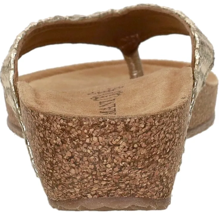 Lazamani Leia Tjoe Wedge slipper goud, foto 6