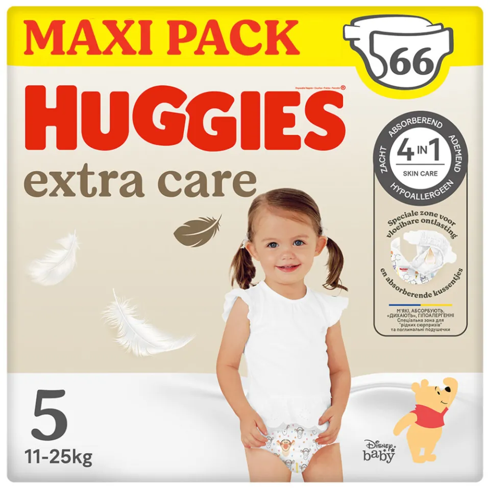 Huggies Extra Care luiers - maat 5 (11 - 25 kg) - 66 stuks, foto 2