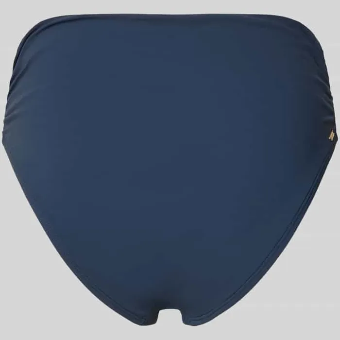 Barts High waist bikinislip met labeldetail model 'SOLID' blauw, foto 2