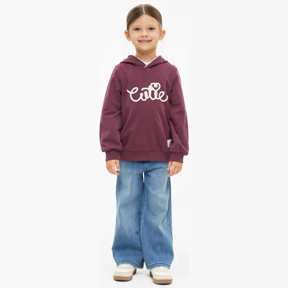 S.Oliver hoodie met tekst - donkerpaars, foto 4