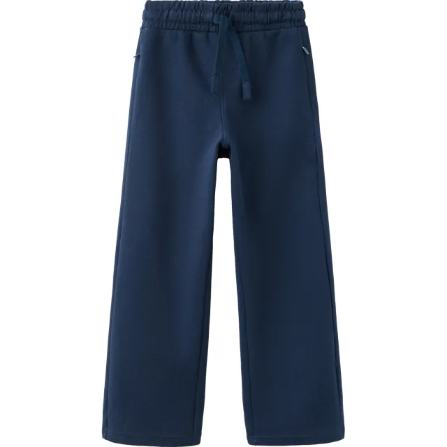 Mango wide leg joggingbroek donkerblauw